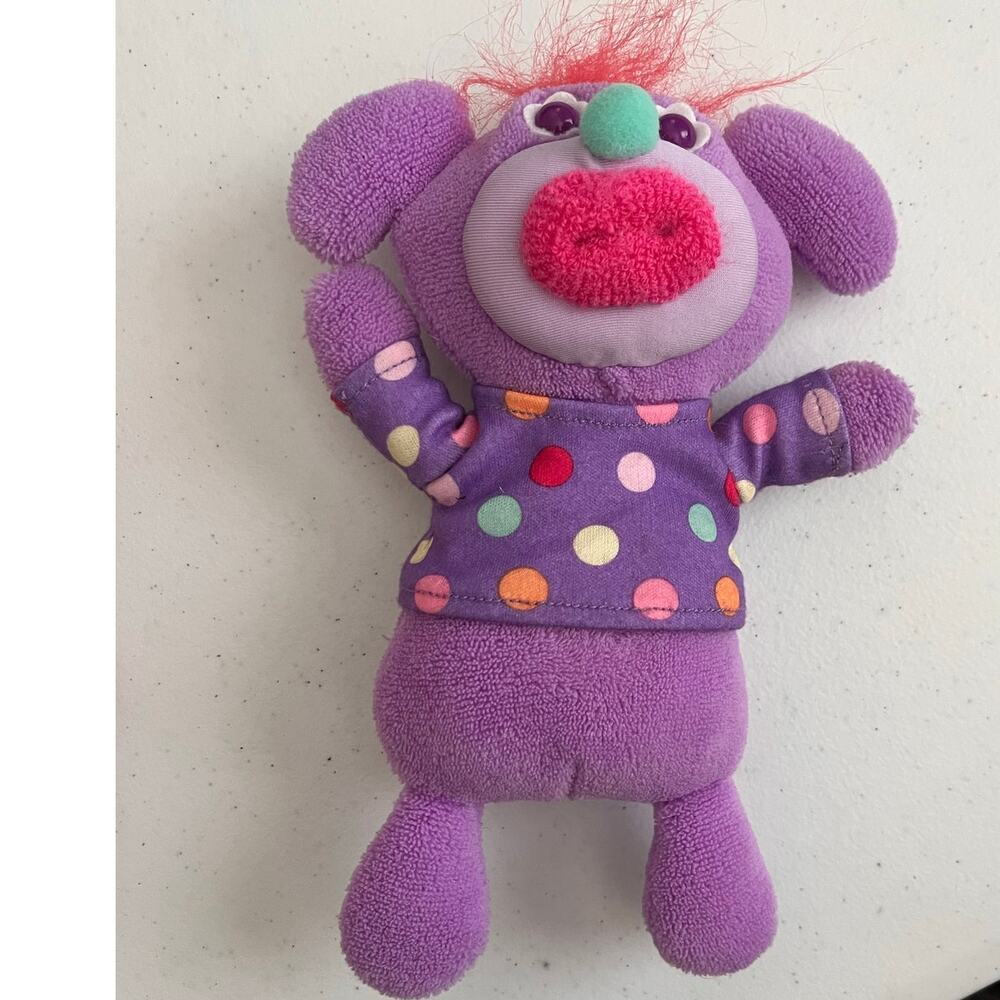 Fisher-Price Sing-A-Ma-Jig Light Purple Plush – Polka Dot Shirt – 2010 Mattel